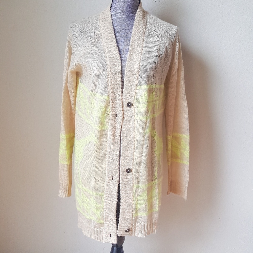LRG Long Sleeve Knit Open Cardigan Sweater